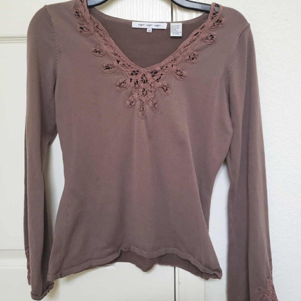 Eight eight eight mauve long sleeve